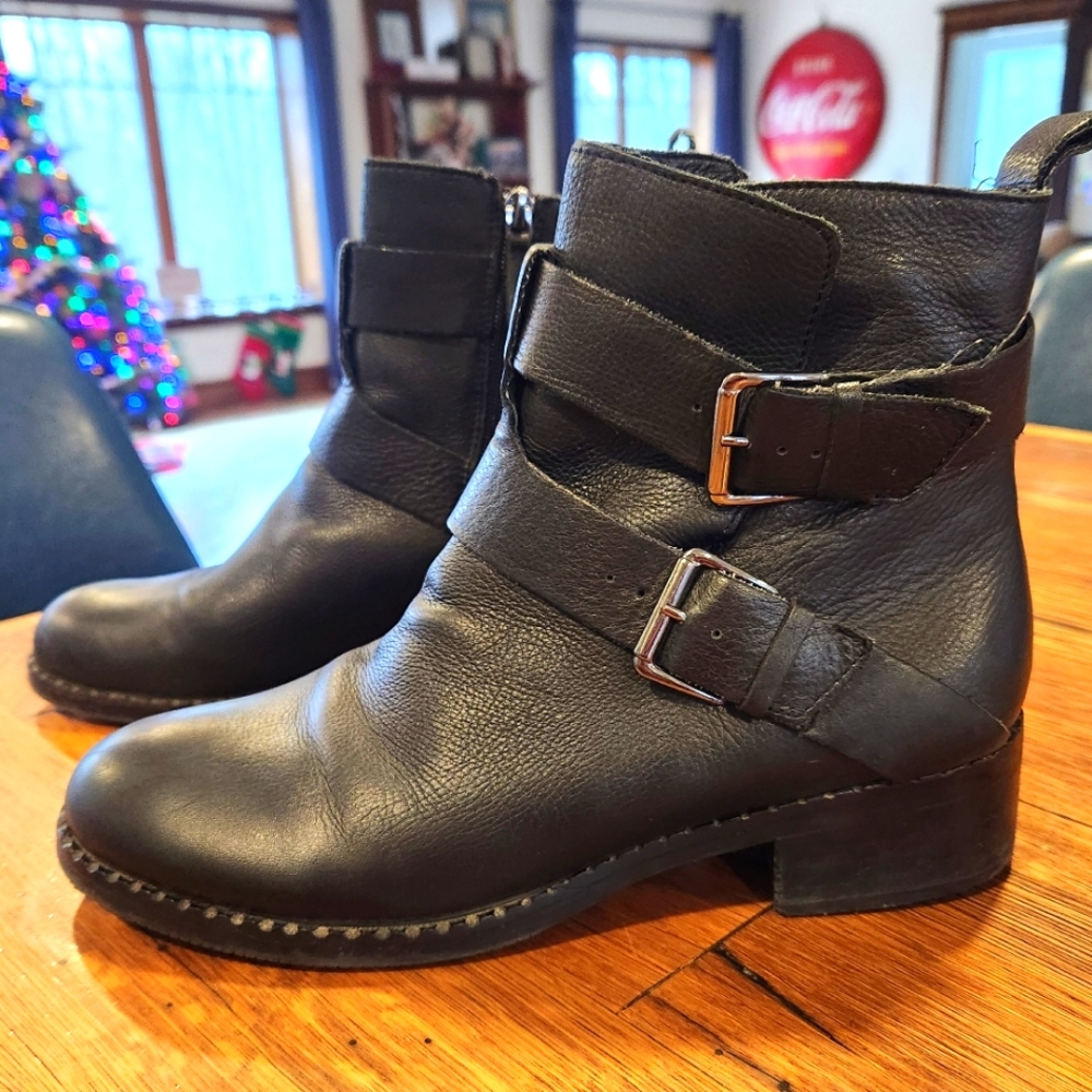 Gentle Souls Black Leather Boots 10